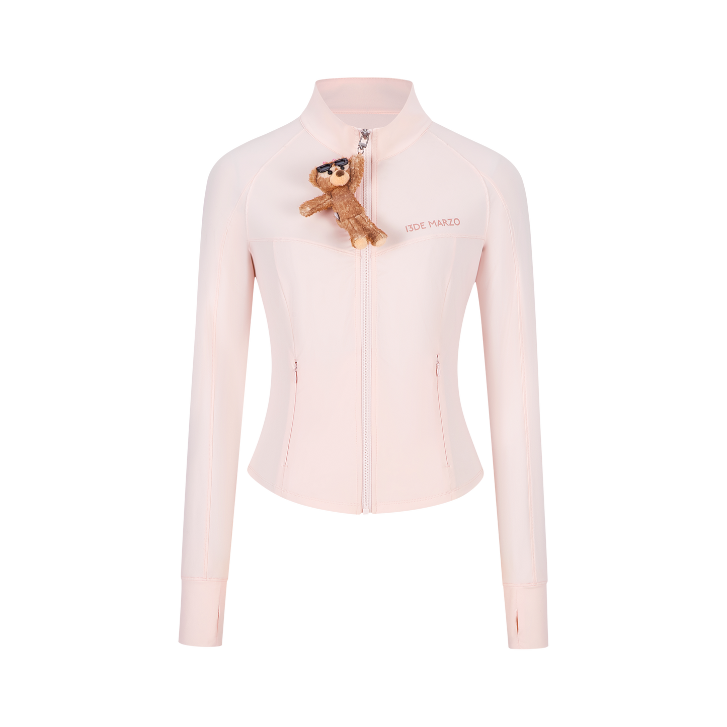 13DE MARZO Sunburnt Bear Sun Protection Slim Jacket Pink