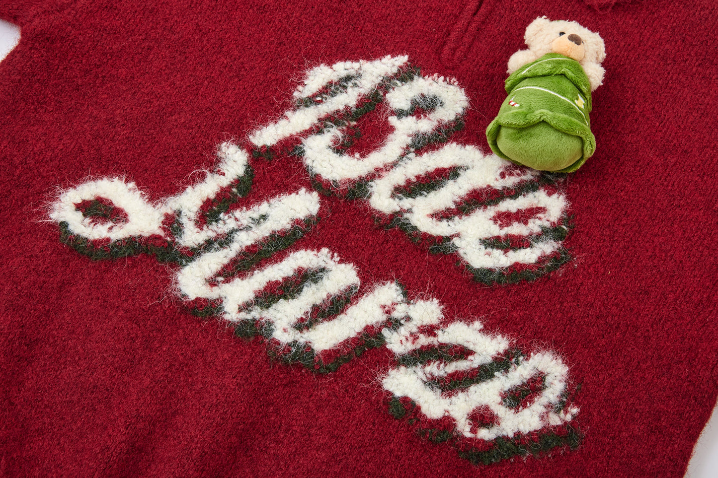 13DE MARZO Christmas Bear Polo Sweater