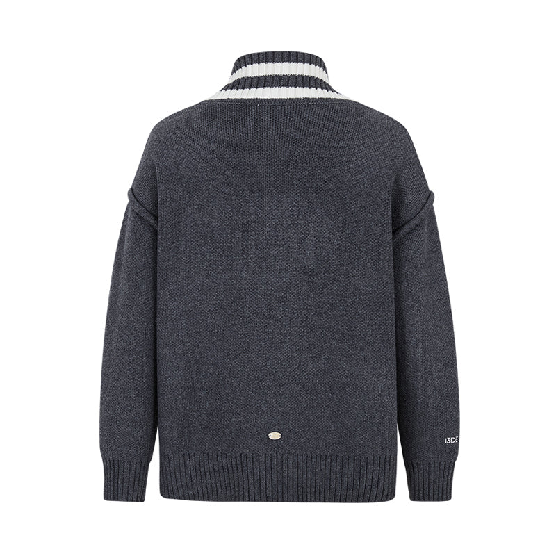 Harry Potter × 13DE MARZO Platform 9¾ Bear V-neck Sweater - Grey