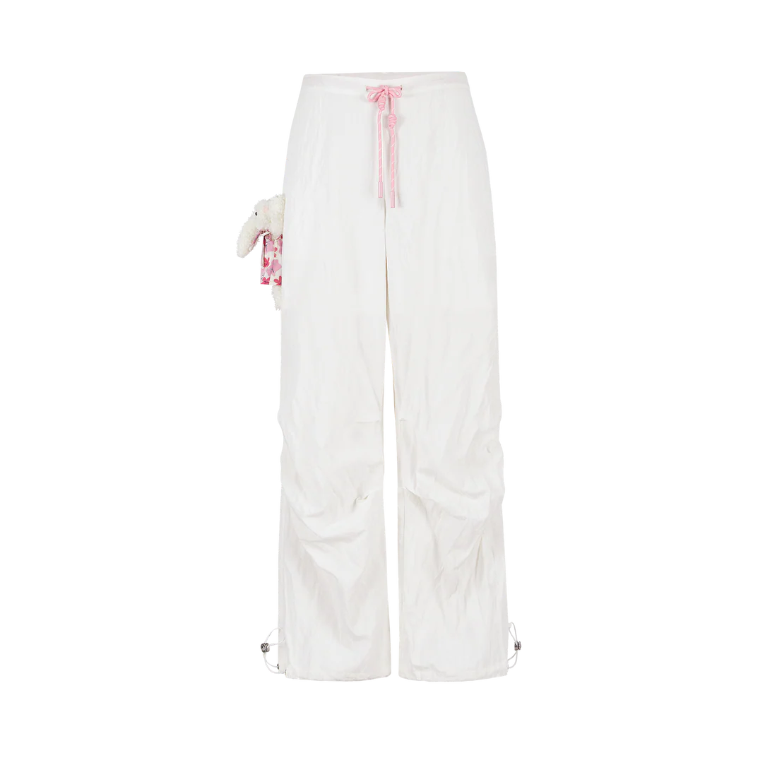 13DE MARZO Wide Cargo Trousers White