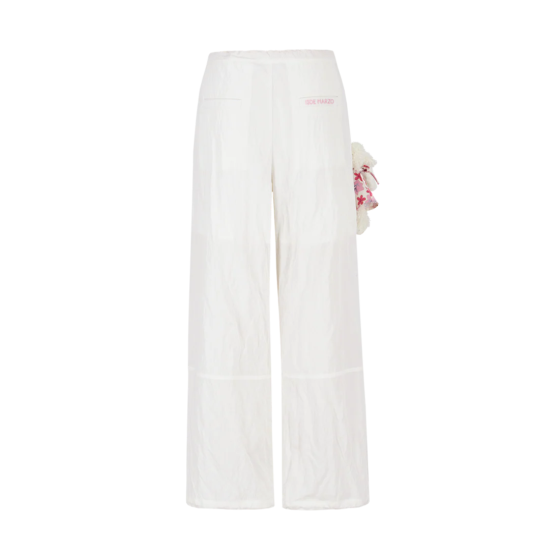 13DE MARZO Wide Cargo Trousers White