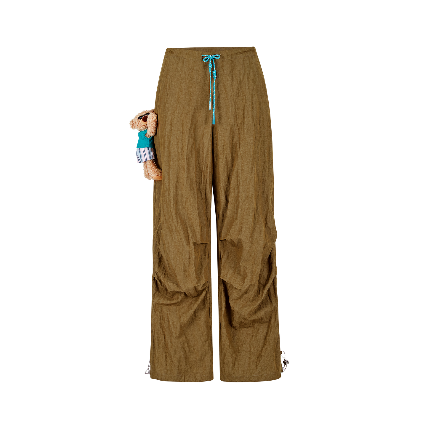 13DE MARZO Wide Cargo Trousers Green
