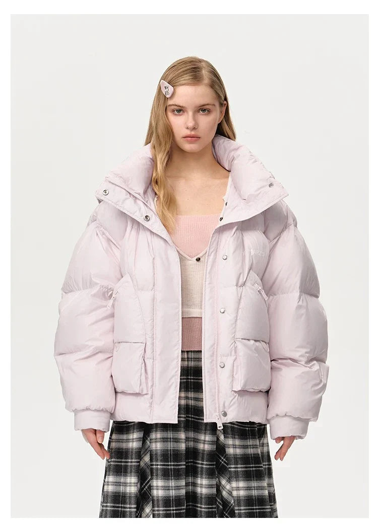 13DE MARZO BEAR EMBOSSMENT HOODIE PINK