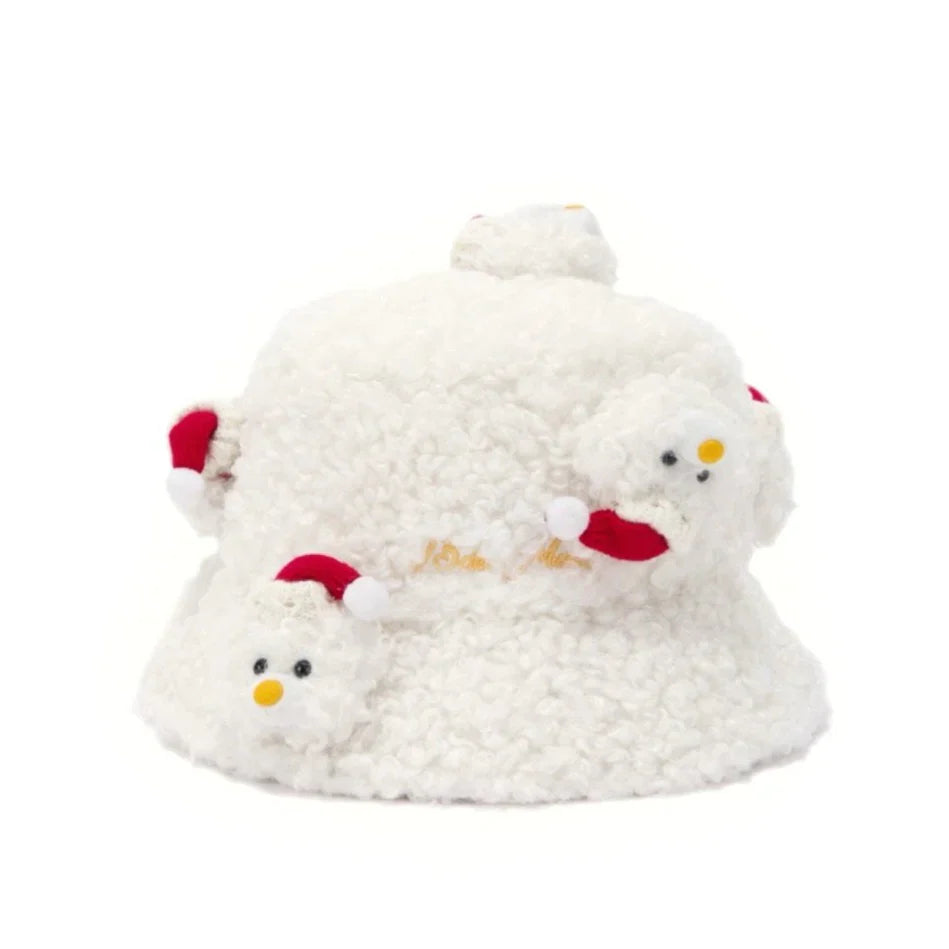 13DE MARZO CHRISTMAS SNOWMAN BUCKET HAT