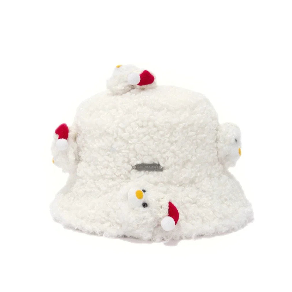 13DE MARZO CHRISTMAS SNOWMAN BUCKET HAT