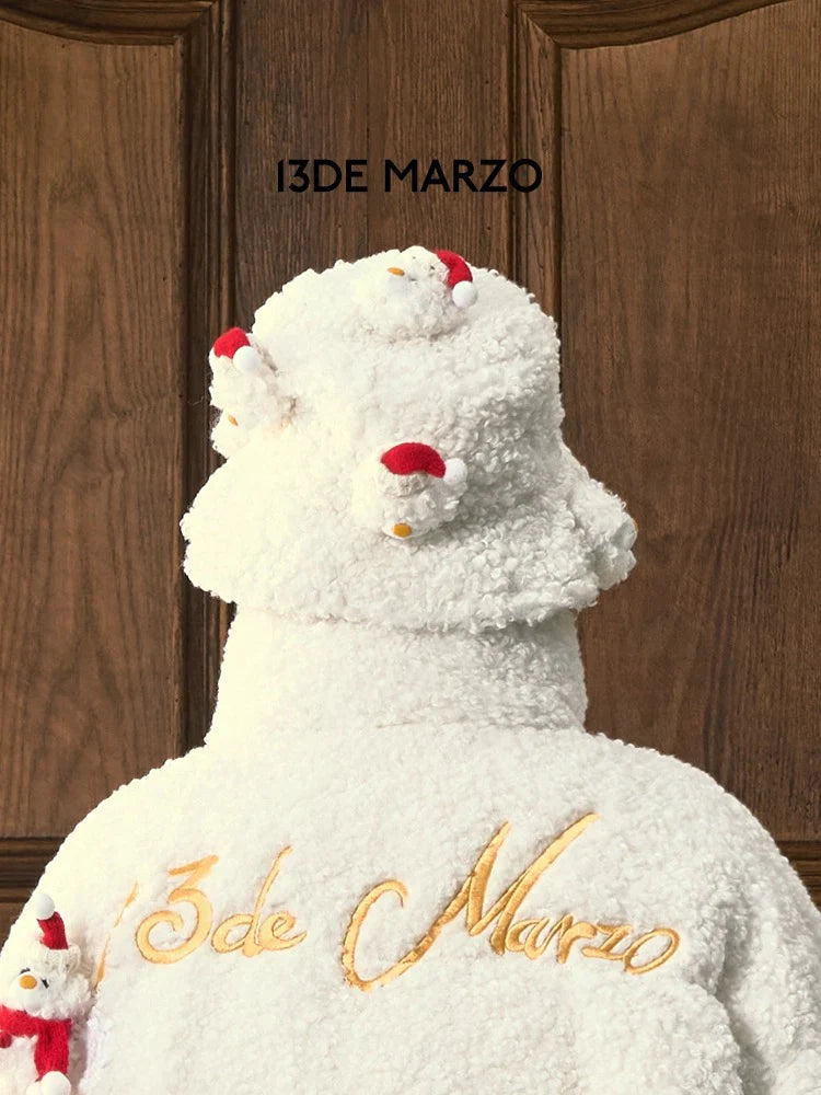 13DE MARZO CHRISTMAS SNOWMAN BUCKET HAT