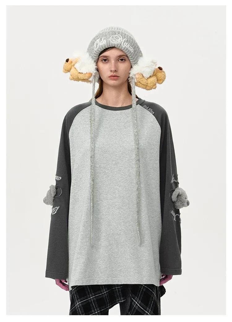 13DE MARZO BEAR EARMUFF BEANIE GREY