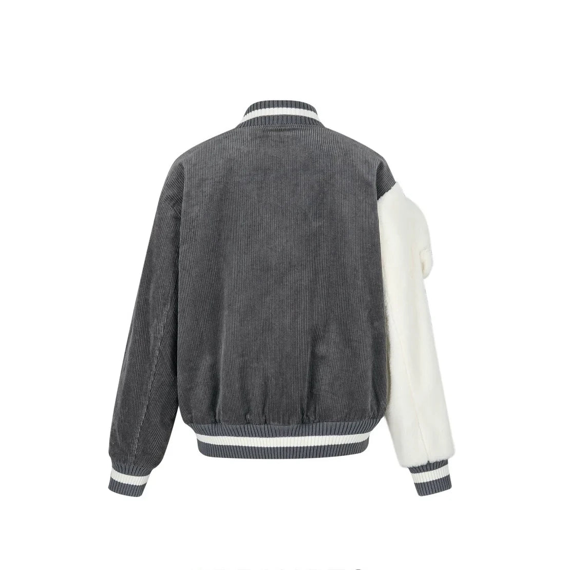 13DE MARZO BEAR SLEEVE CORDUROY BASEBALL JACKET