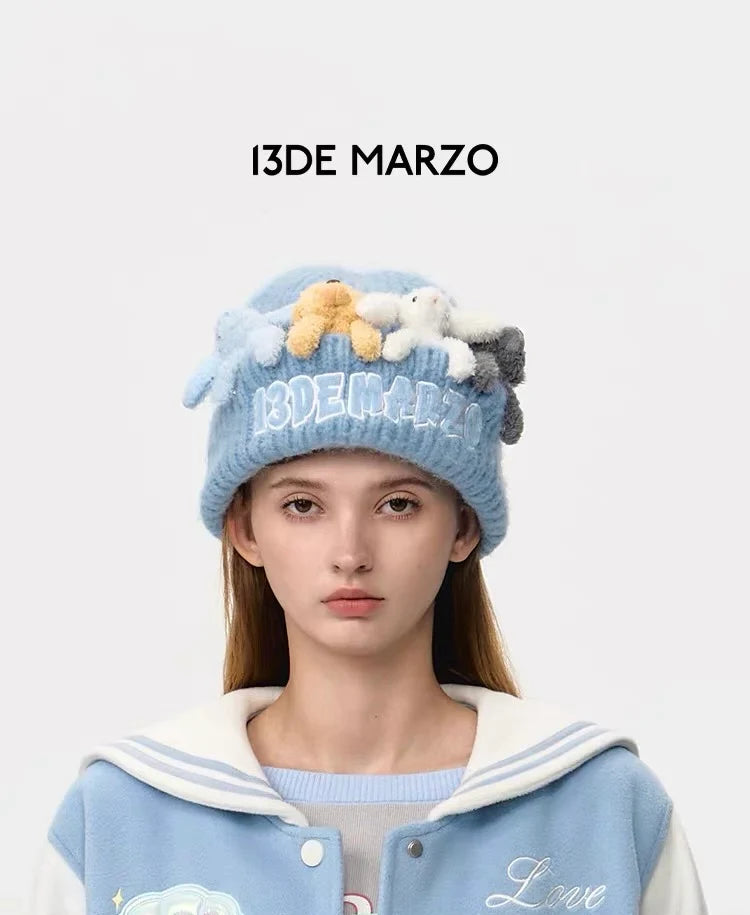 13DE MARZO FRIENDS HANGOUT BEANIE BLUE