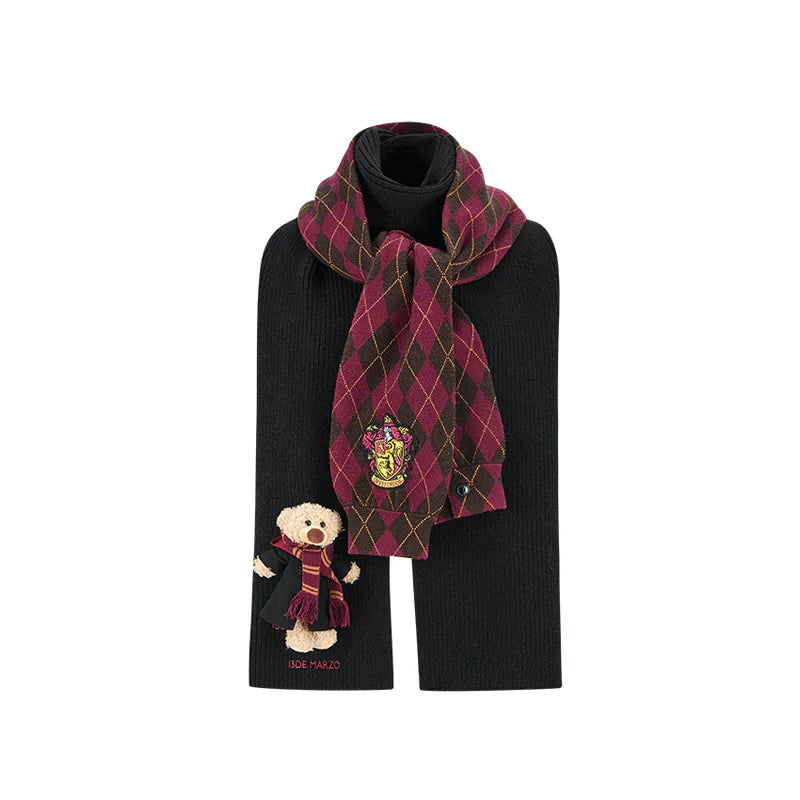 Harry Potter × 13DE MARZO Hogwarts Four Houses Bear Scarf