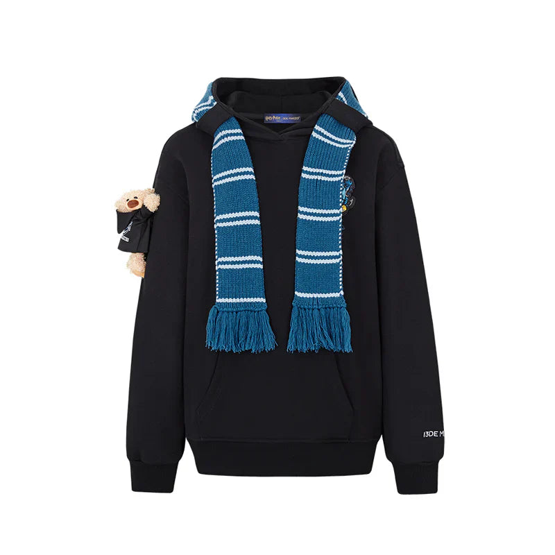 Harry Potter × 13DE MARZO Hogwarts Four Houses Bear Scarf Sweater
