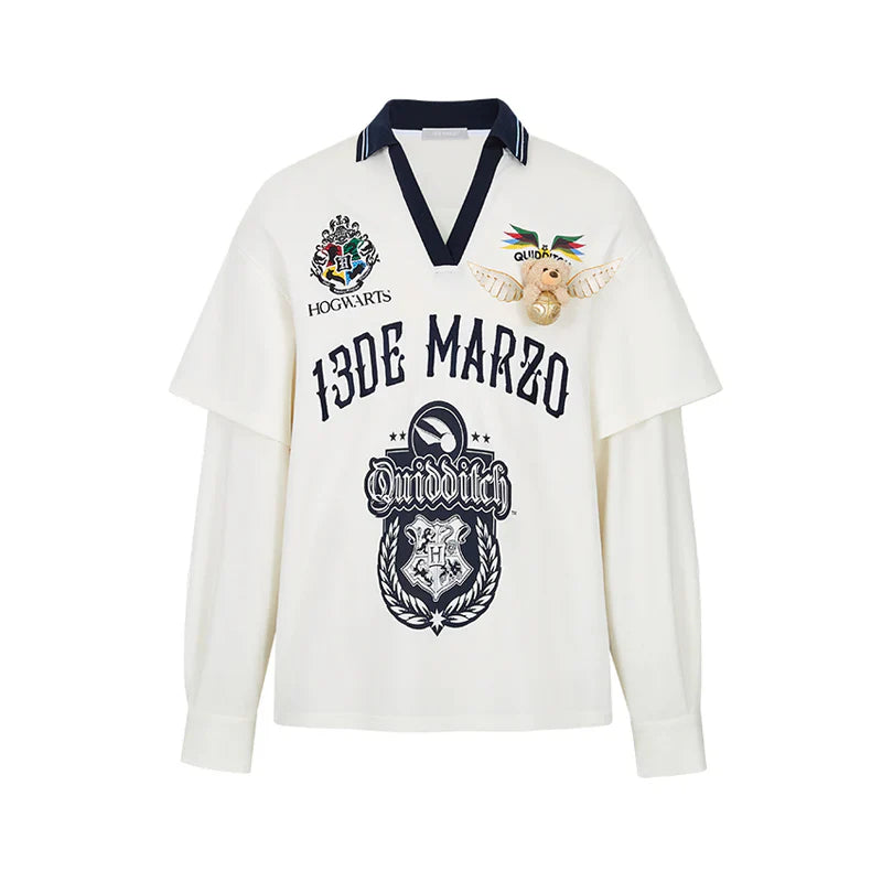 Harry Potter × 13DE MARZO Quidditch Bear Sports Shirt