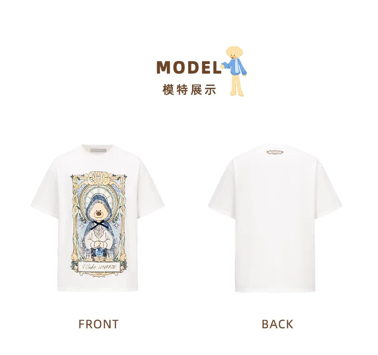 13DE MARZO Tarot Reader Illustration T-Shirt White