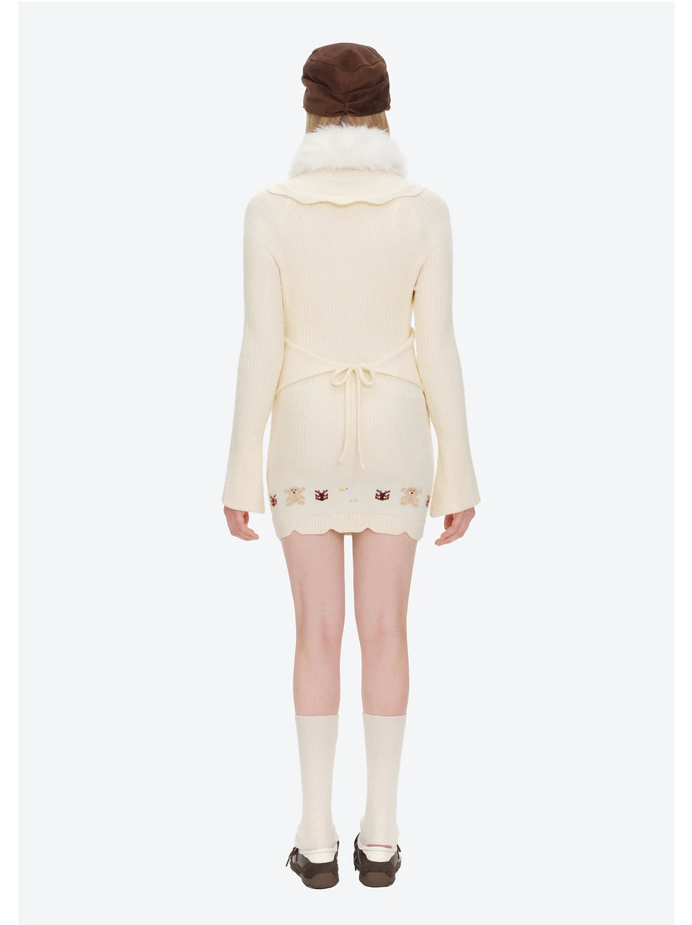 13DE MARZO Marzo Valley Turtleneck Knit Dress