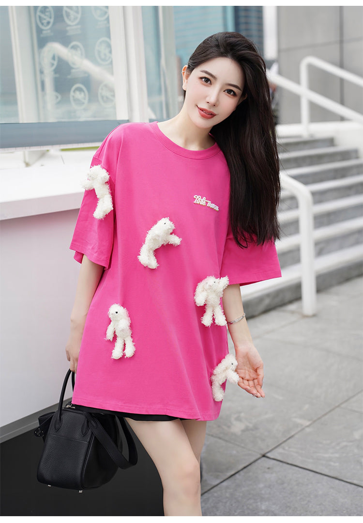 13 DE MARZO FULL OF THREE-DIMENSIONAL BEAR TSHIRTS