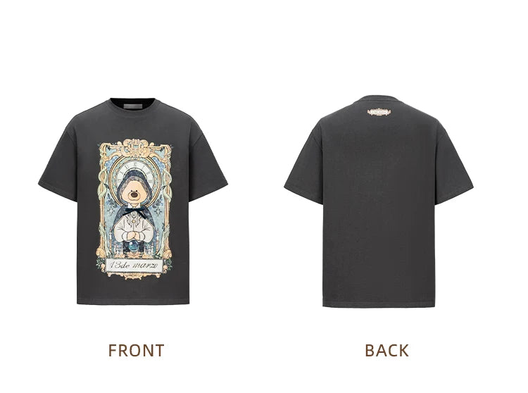 13DE MARZO Tarot Reader Illustration T-Shirt Dark Grey