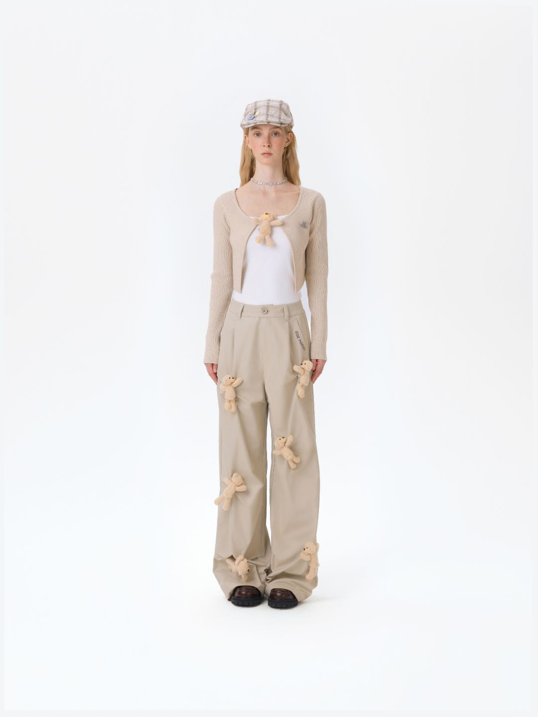 13DE MARZO Doozoo Casual Cargo Pants Khaki
