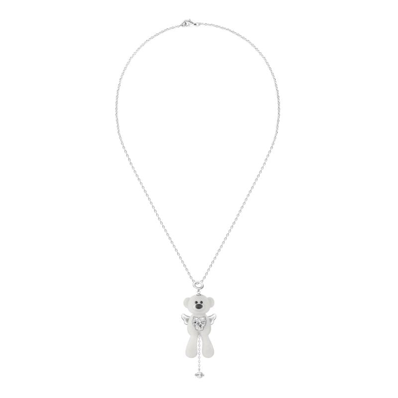13DE MARZO Bear Angel Zircon Necklace