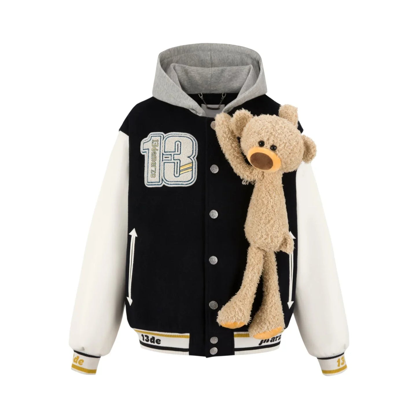13DE MARZO DOOZOO GIANT BASEBALL JACKET IN NAVY