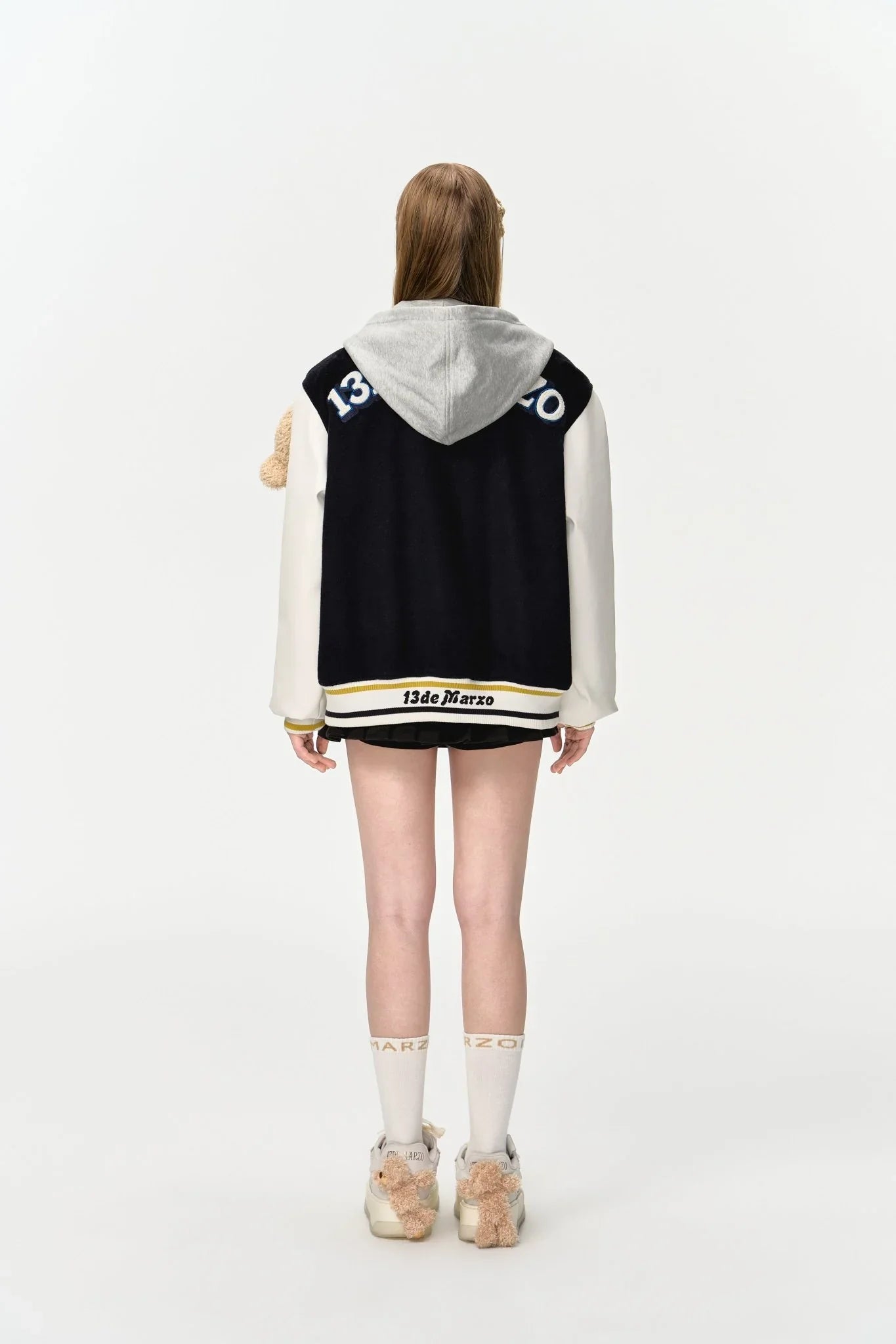 13DE MARZO DOOZOO GIANT BASEBALL JACKET IN NAVY