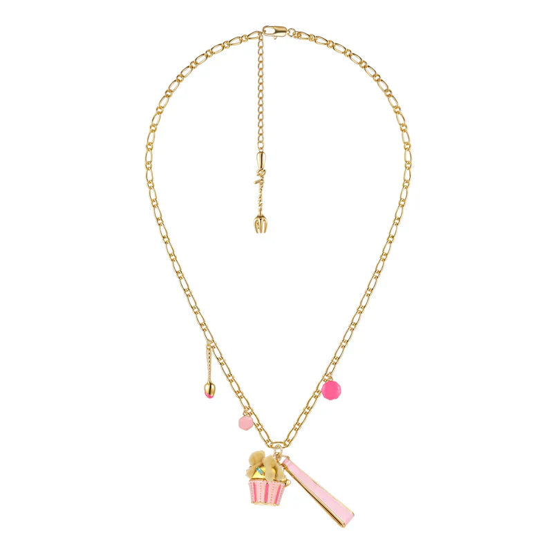 13DE MARZO Bear Cupcake Necklace
