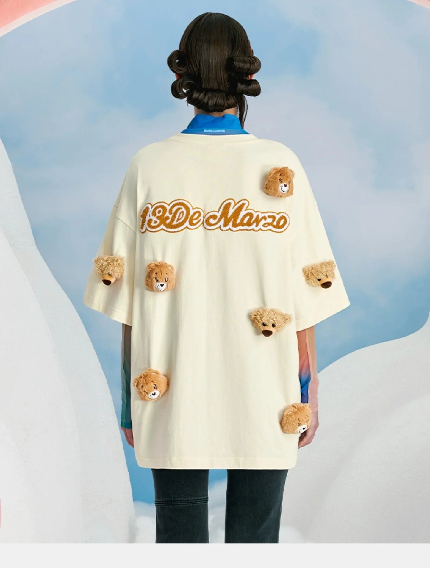 13DE MARZO X CARE BEARS LUMINOUS T-SHIRT GARDENIA