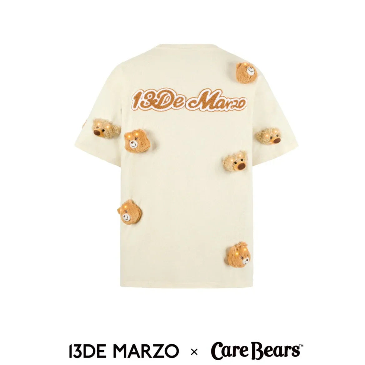 13DE MARZO X CARE BEARS LUMINOUS T-SHIRT GARDENIA