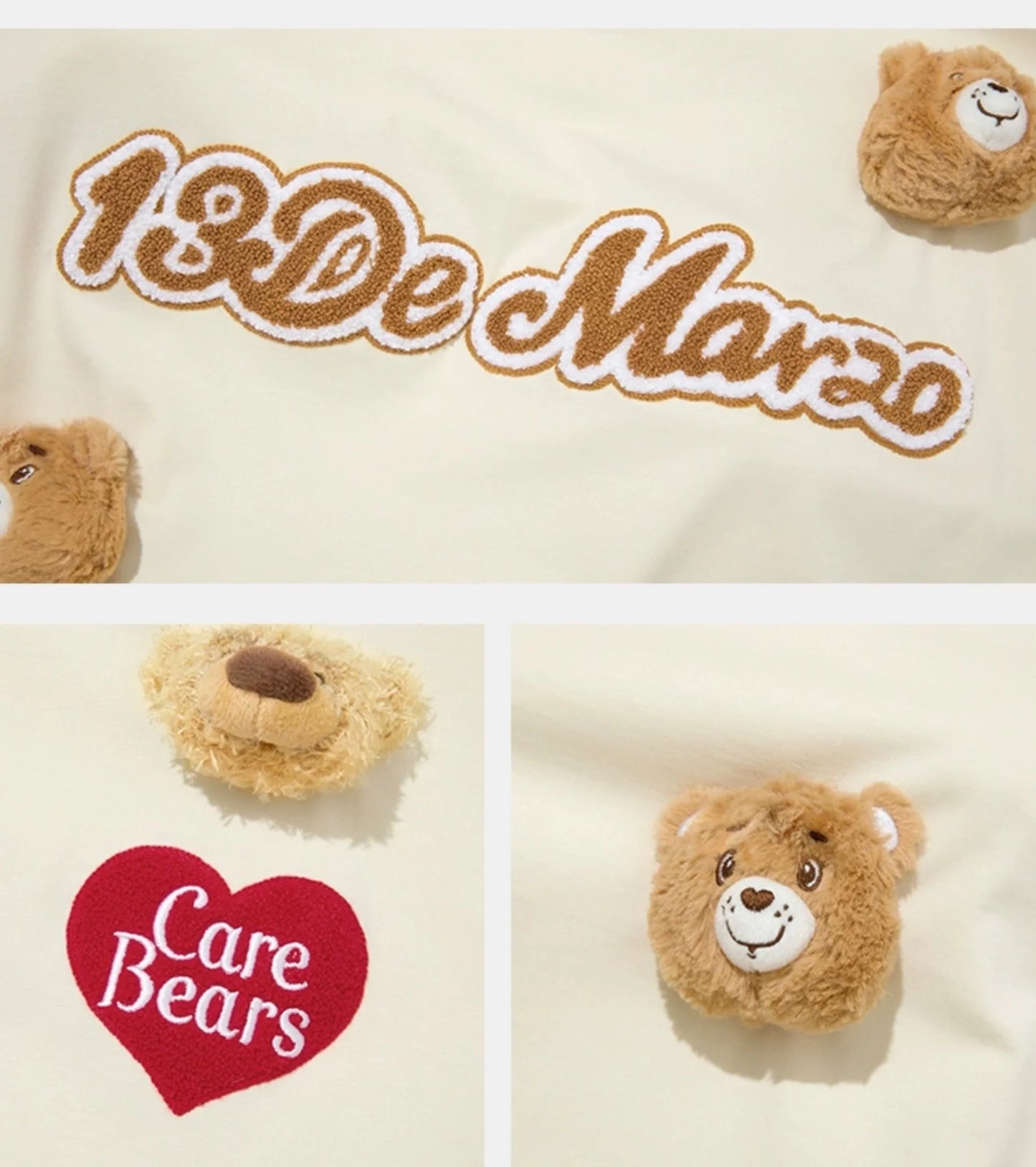 13DE MARZO X CARE BEARS LUMINOUS T-SHIRT GARDENIA